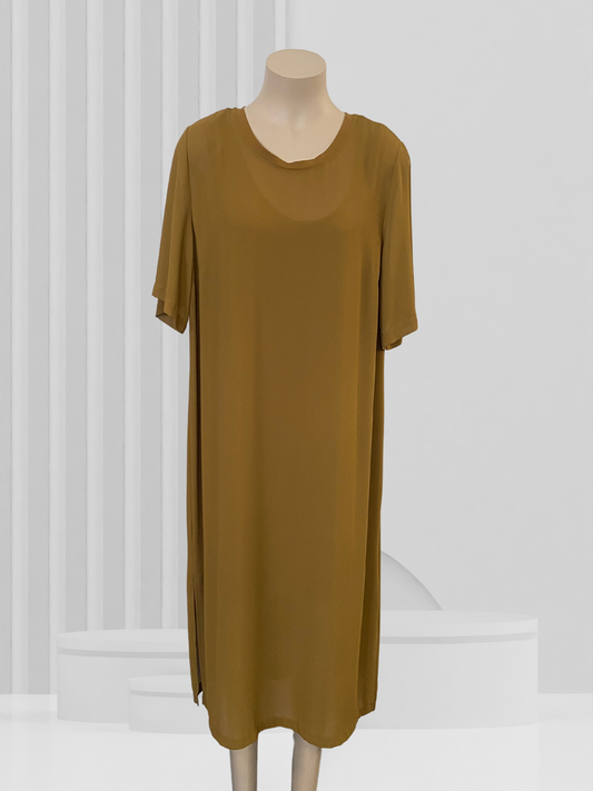 MINERAL Brown Dress Size 14