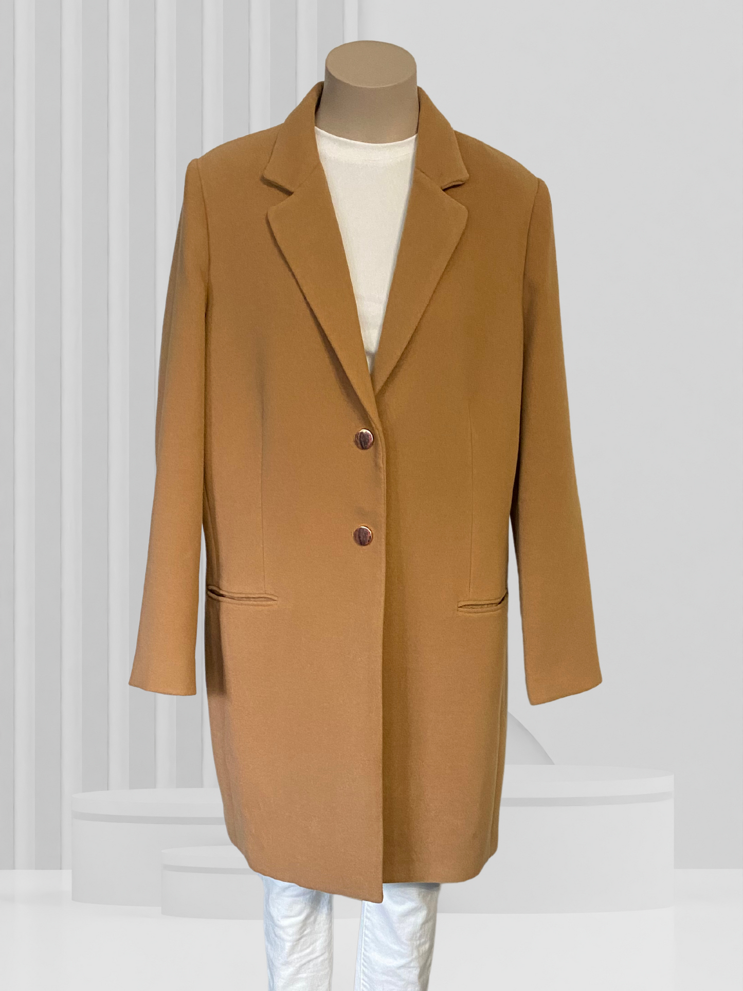 EMERGE Camel Coat Size 20