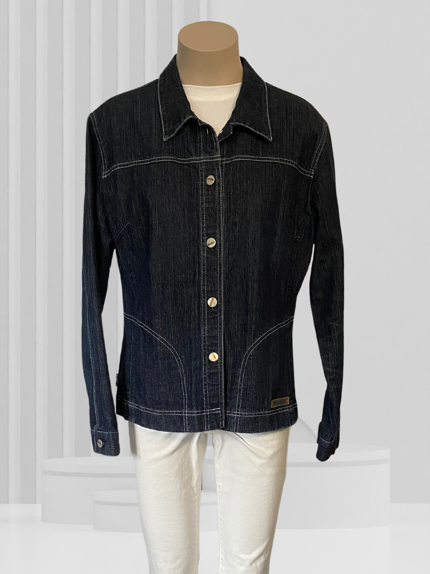 HERO LTD Blue Denim Jacket Size 14