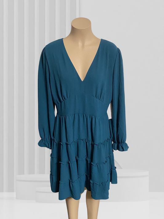 EMMA & MICHELE Teal Dress Size 12 BNWT