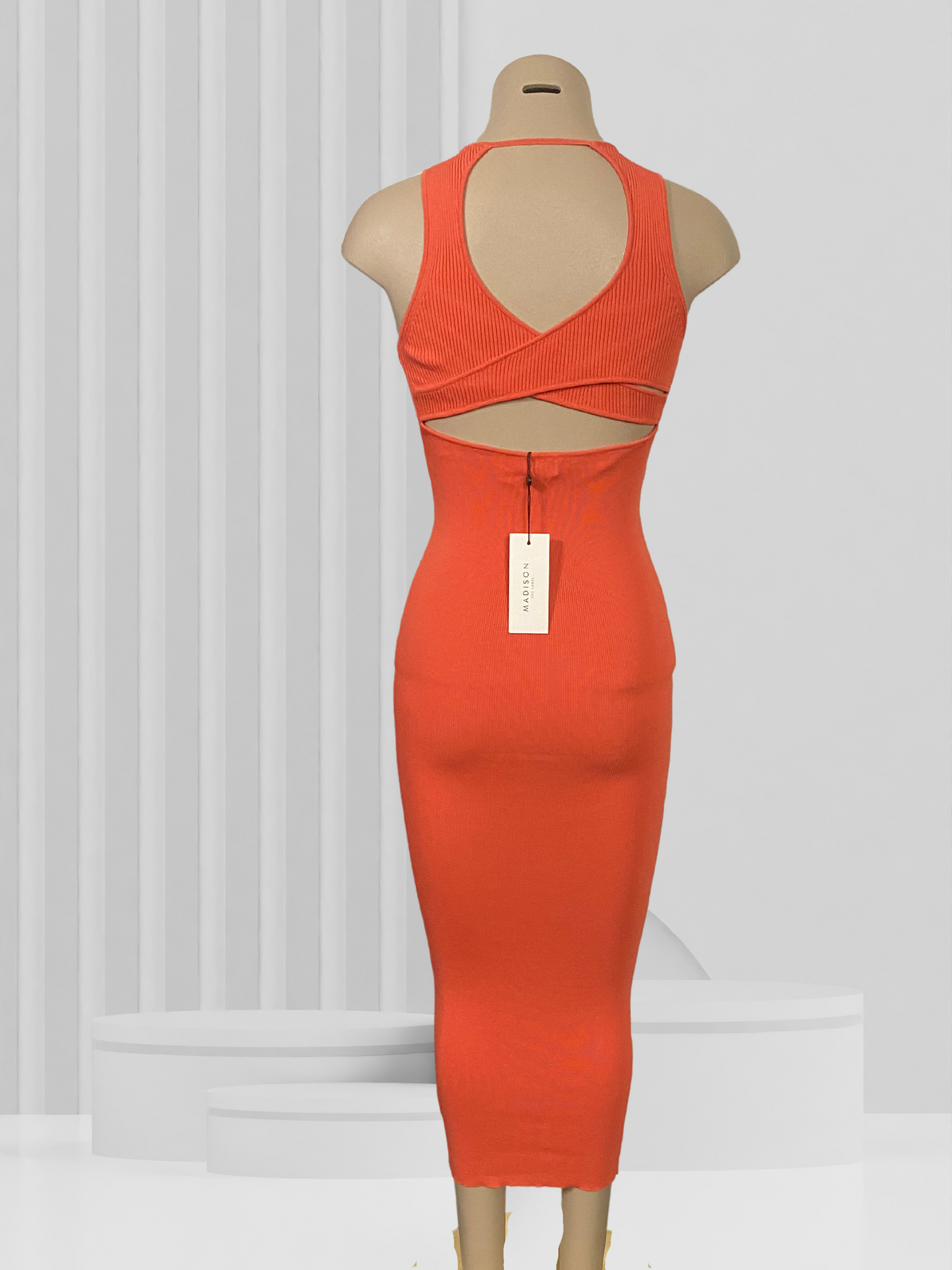 MADSON THE LABEL Orange Dress Size S BNWT