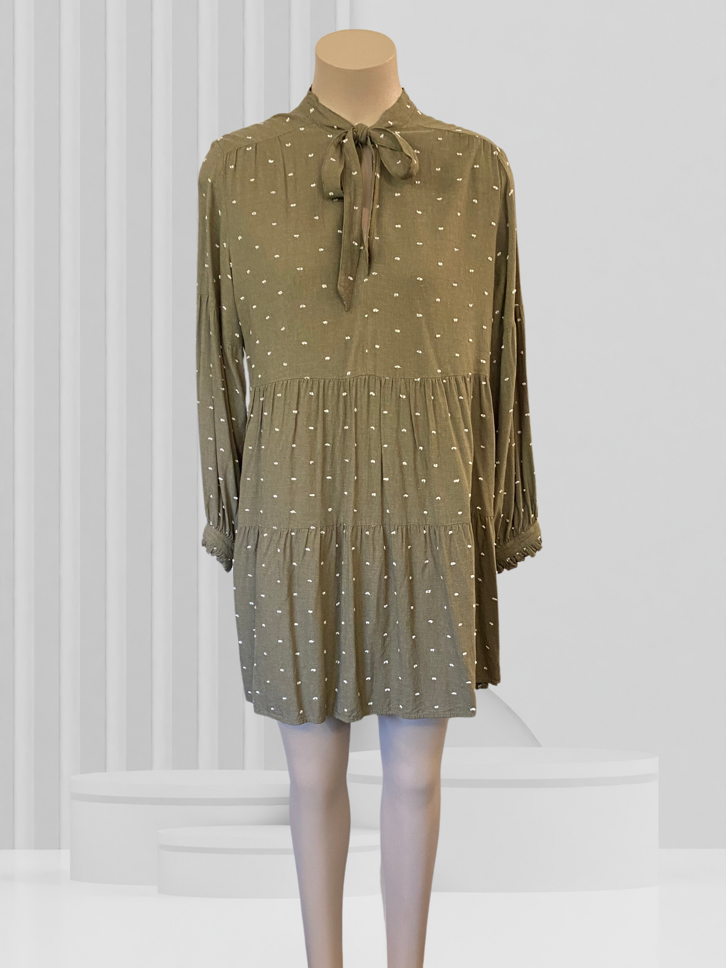 ZARA Green Dress Size L (12?)