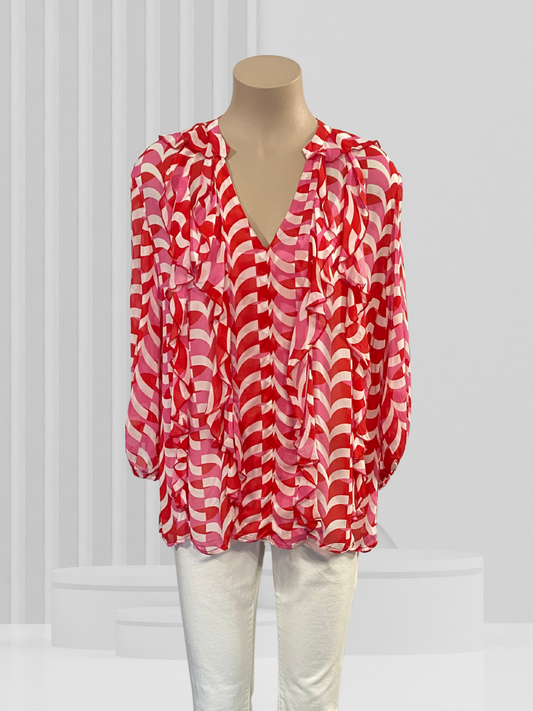 FATE + BECKER Pink Top Size 14