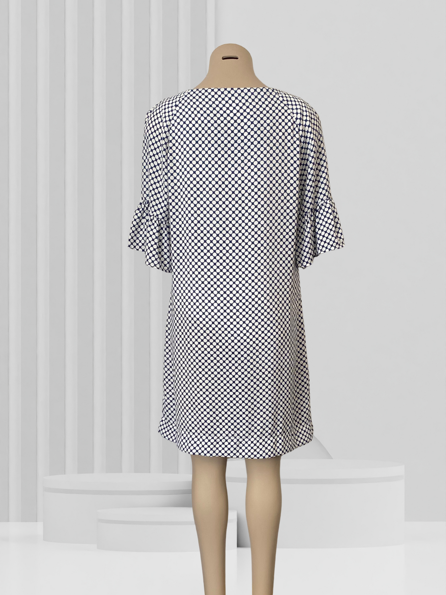 MI MOSO Navy & White Dress Size 10