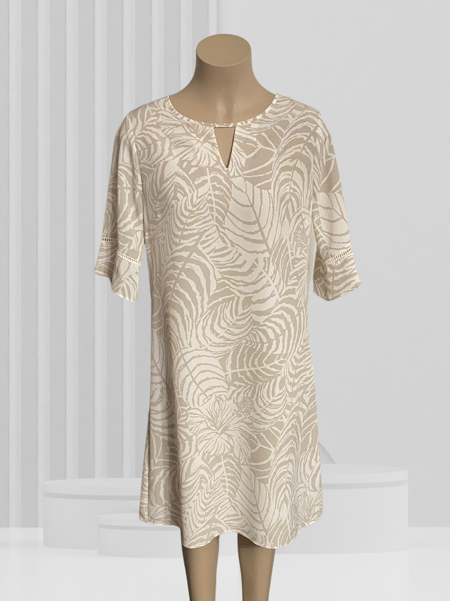 PHILOSOPHY Beige Dress Size 12