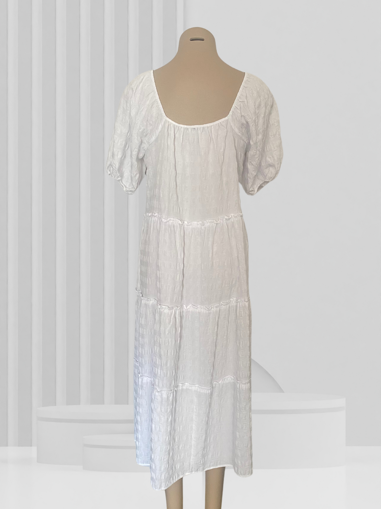 DECJUBA White Dress Size M