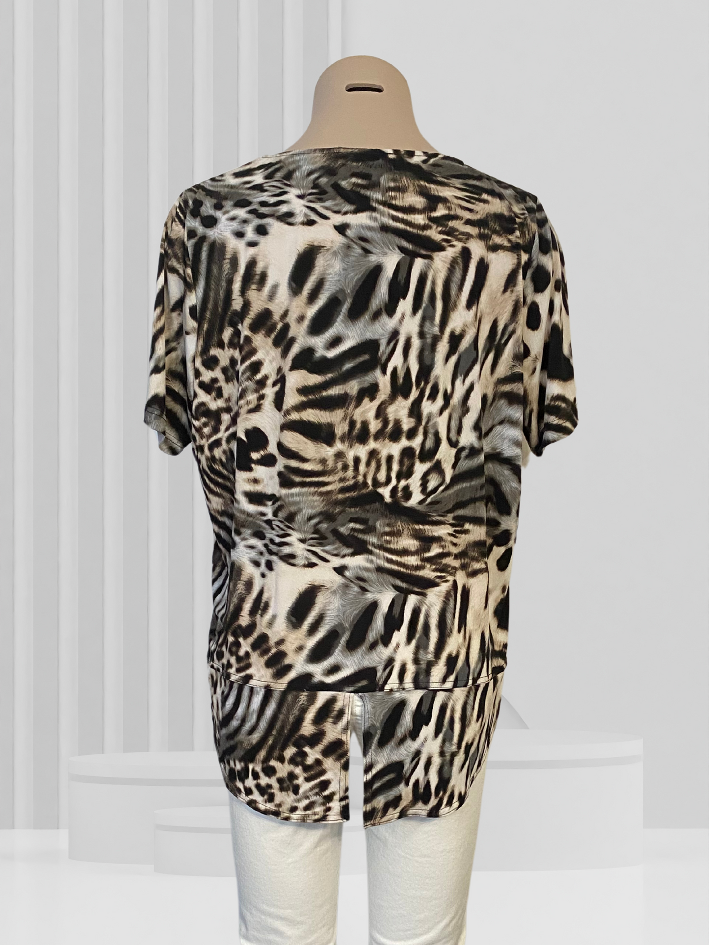 BITTERMOON Animal Print Top Size 16