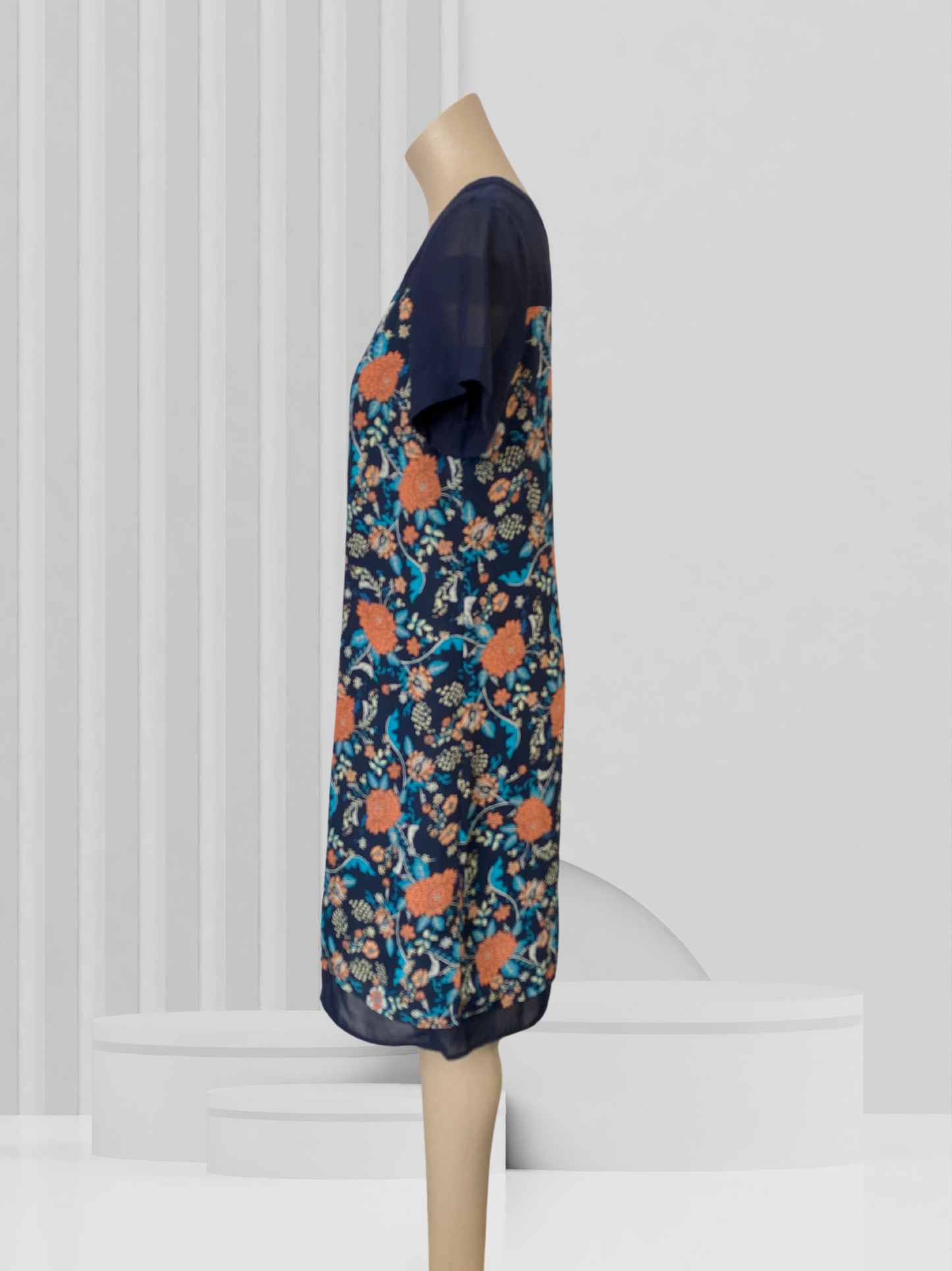 MEMO Navy Floral Dress Size 10