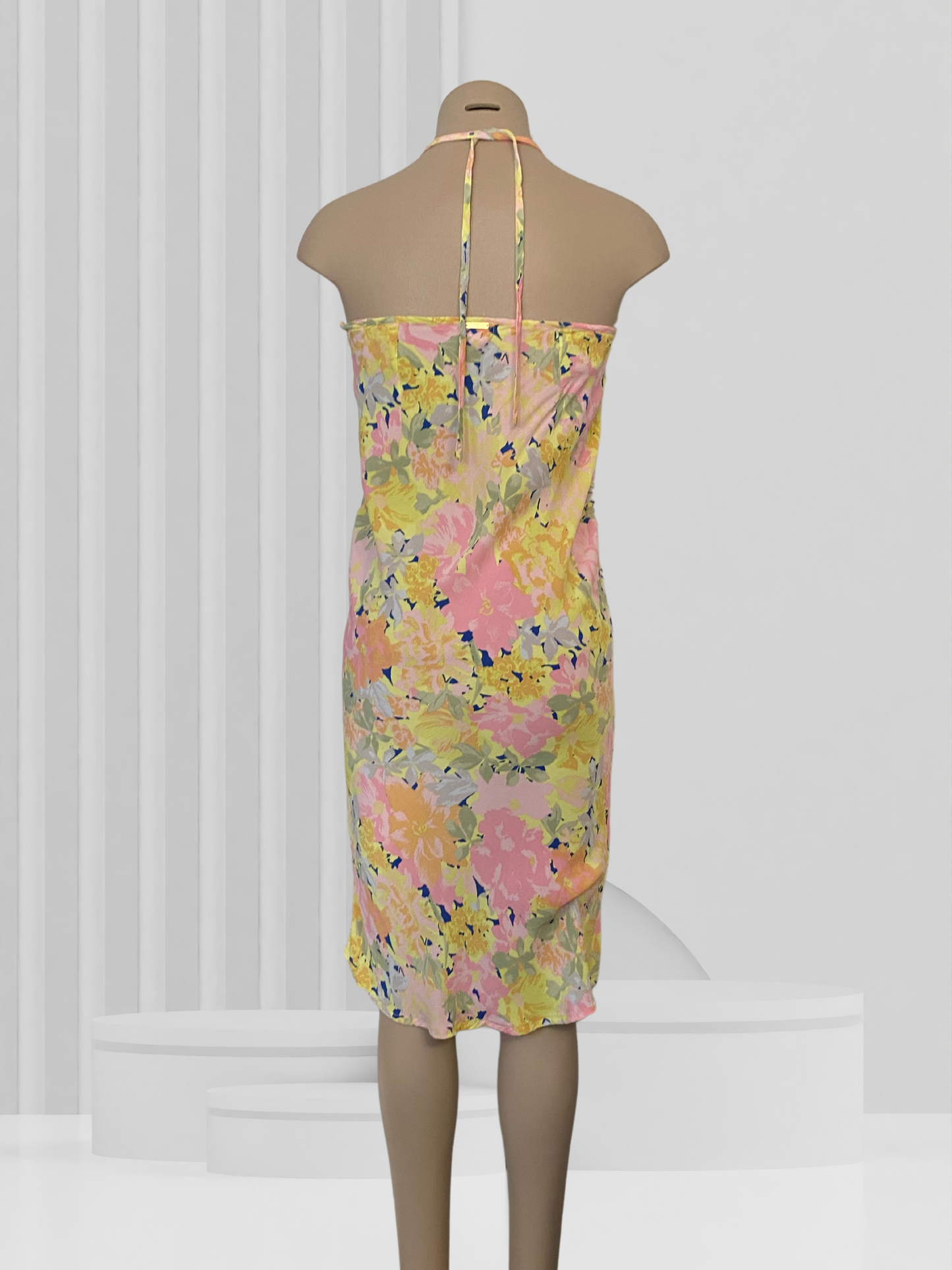 BILLABONG Yellow & Pink Floral Dress Size M