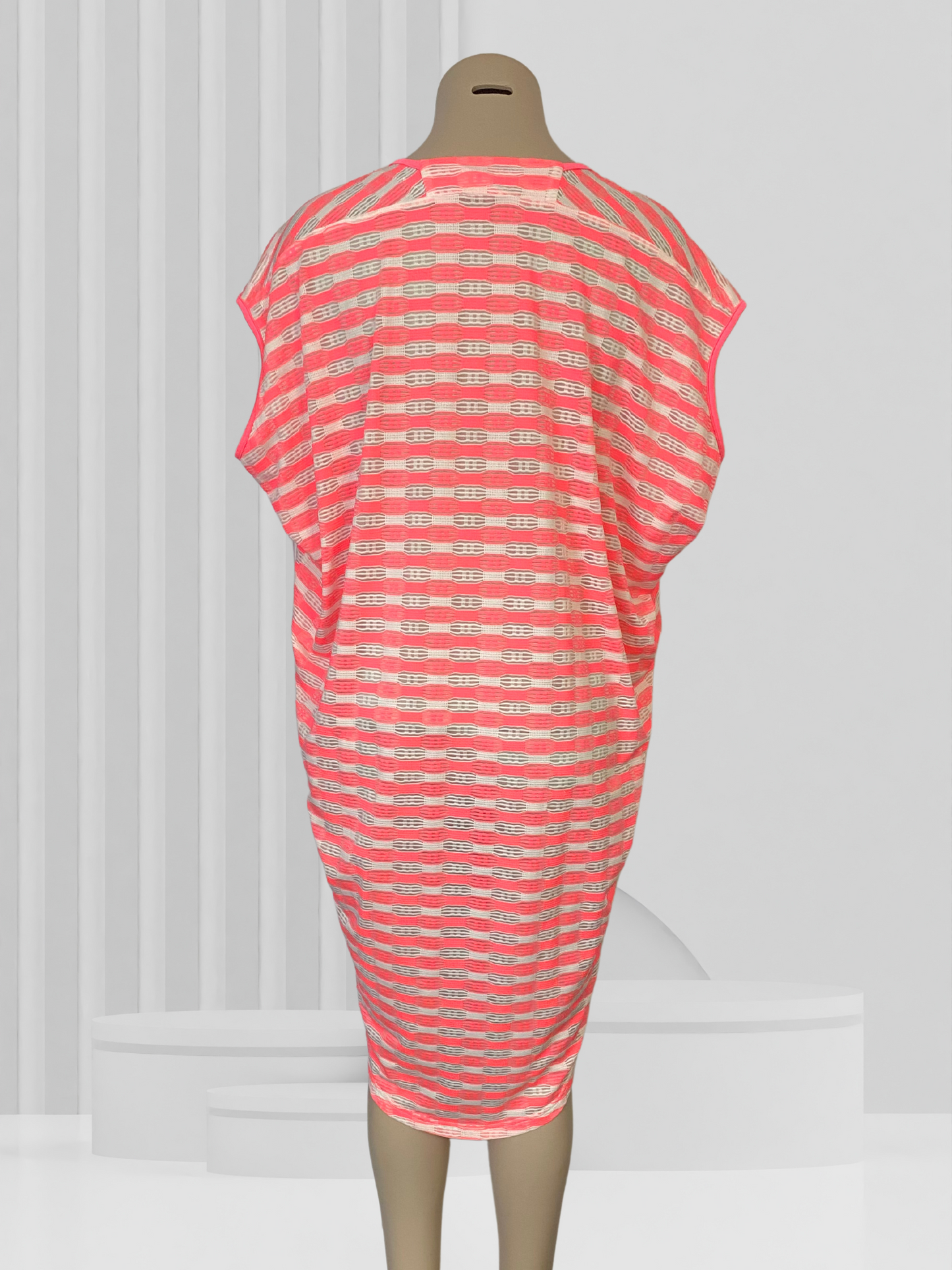 CHARLO Pink Striped Dress Size 10