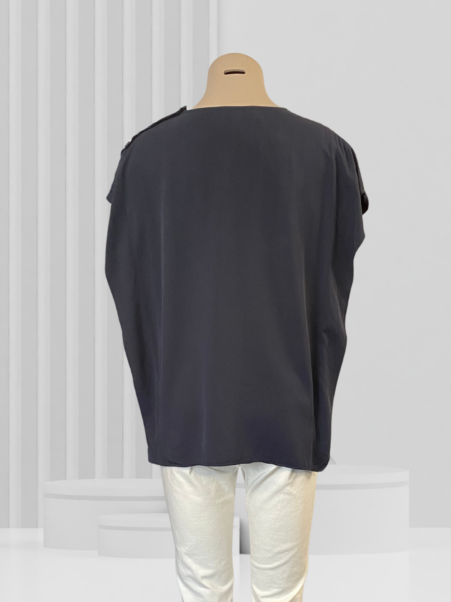 SANS & SANS Navy Top Size L