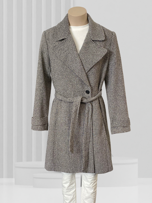 JACQUI.E Black & White Jacket Size 12