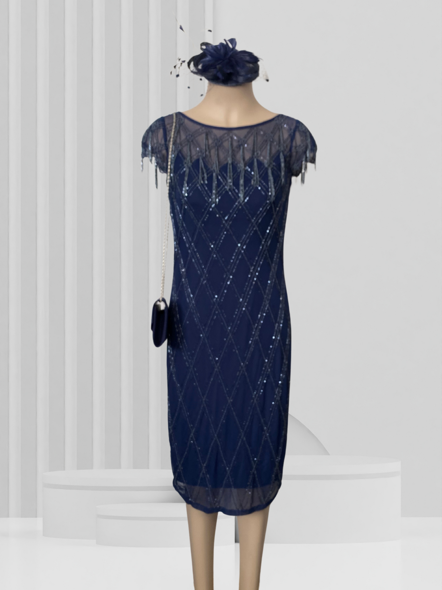 JACQUES VERT Navy Dress Size 8