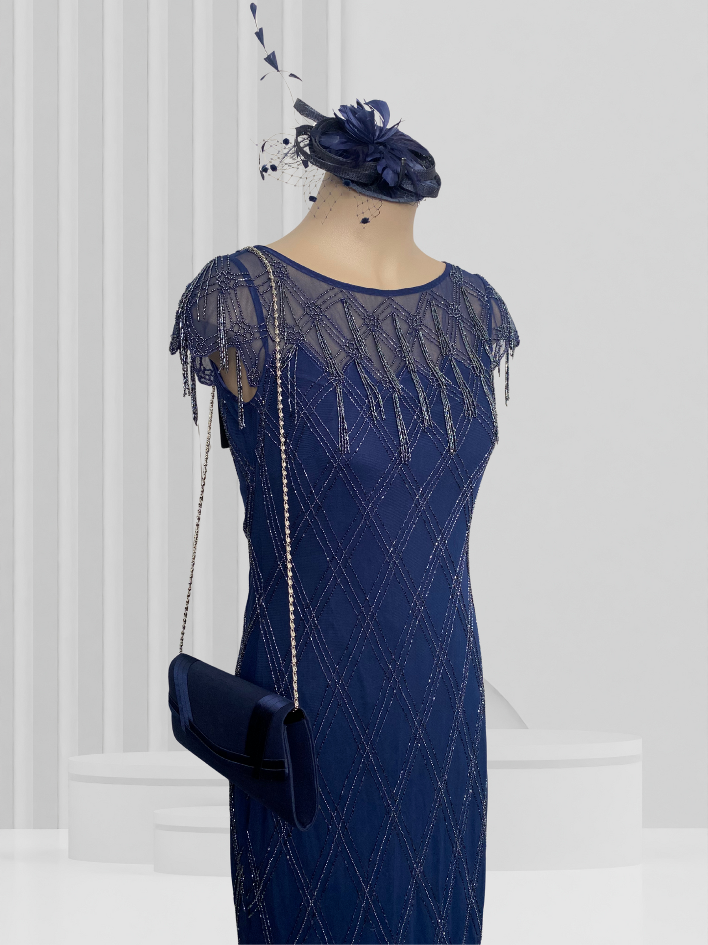 JACQUES VERT Navy Dress Size 8