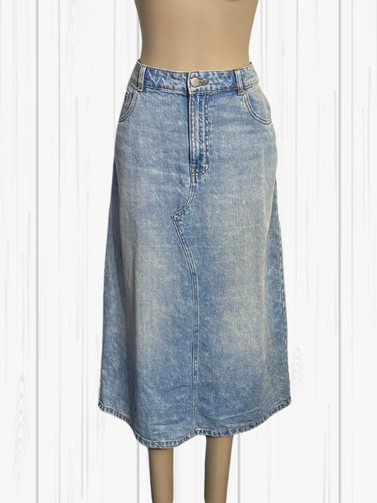 DECJUBA Blue Denim Skirt Size 14