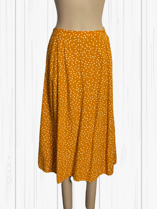 PRINCESS HIGHWAY Mustard & White Spotted Skirt Size 14