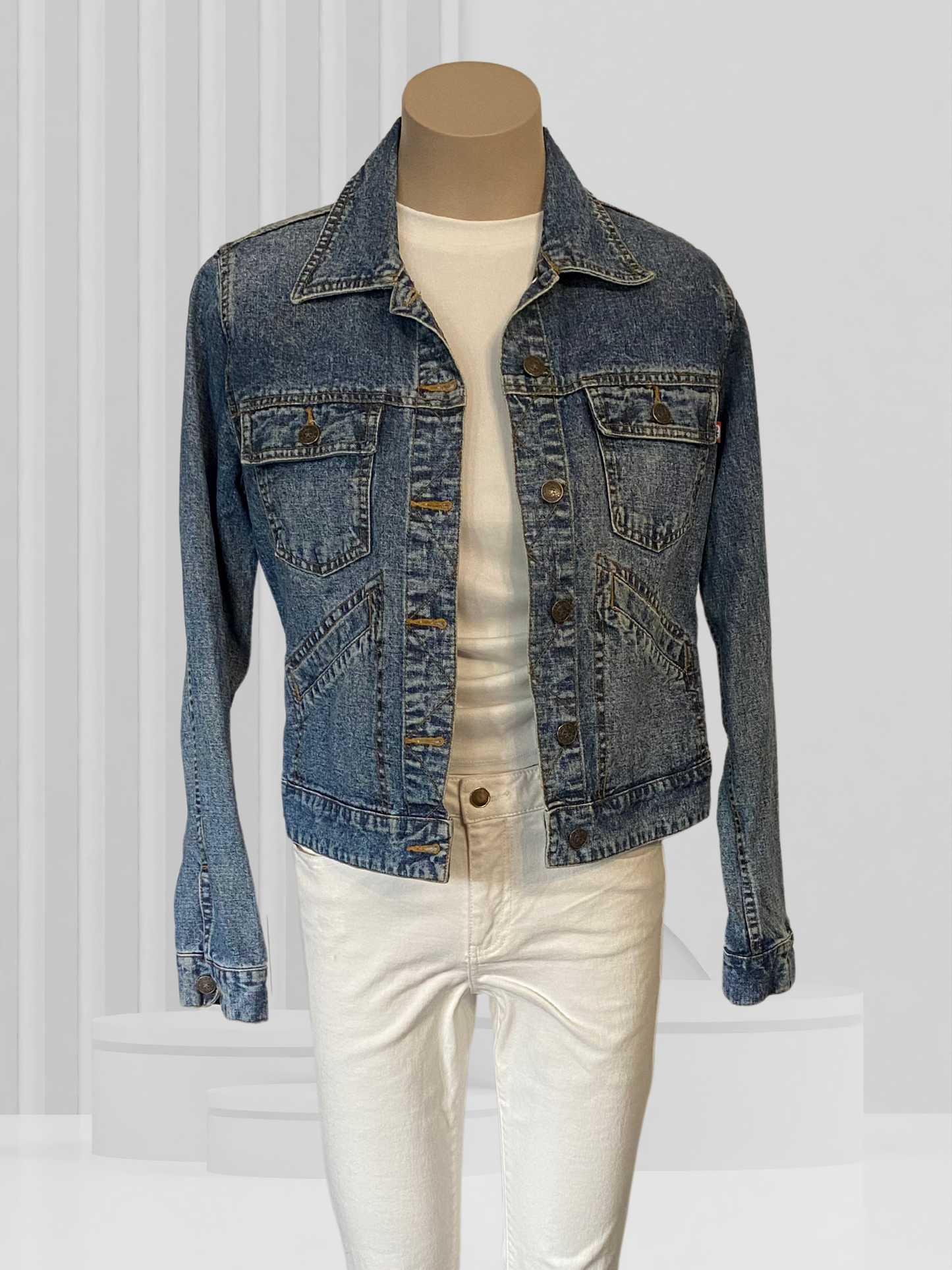 ATELEIR Blue Denim Jacket Size 12?