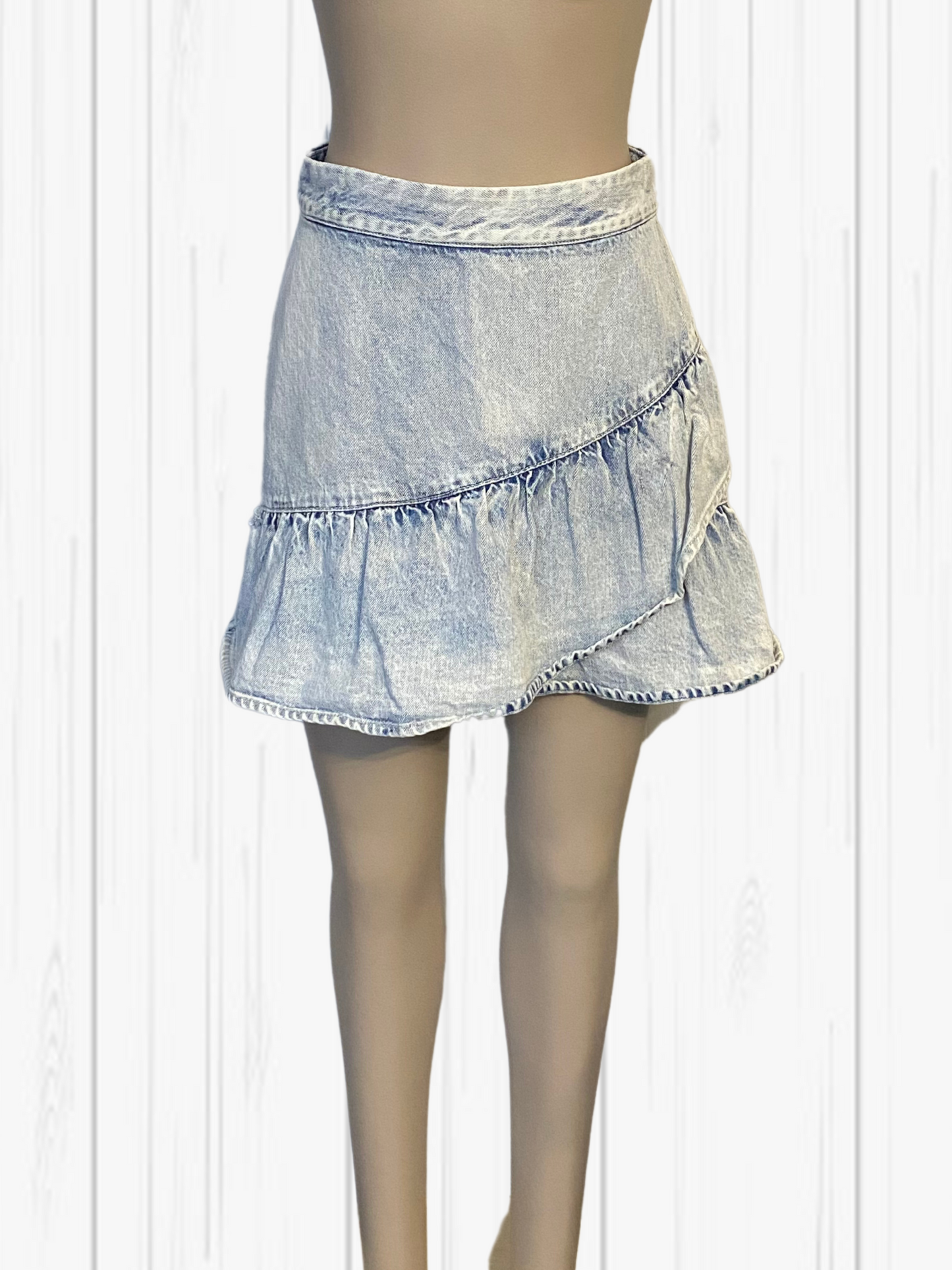 DECJUB Blue Denim Skirt Size 8