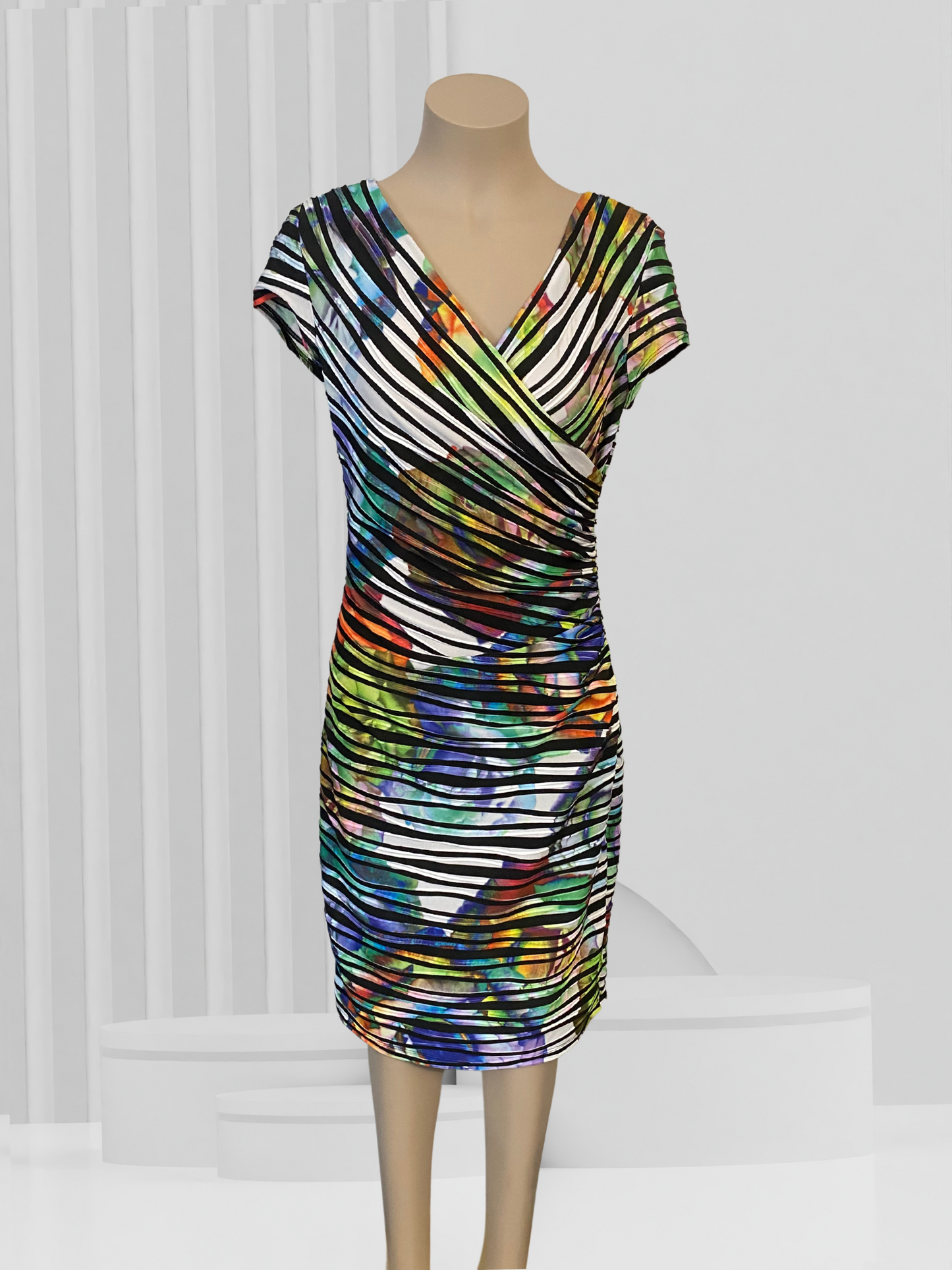 JOSEPH RIBKOFF Multi Coloured Dress Size 14 BNWT