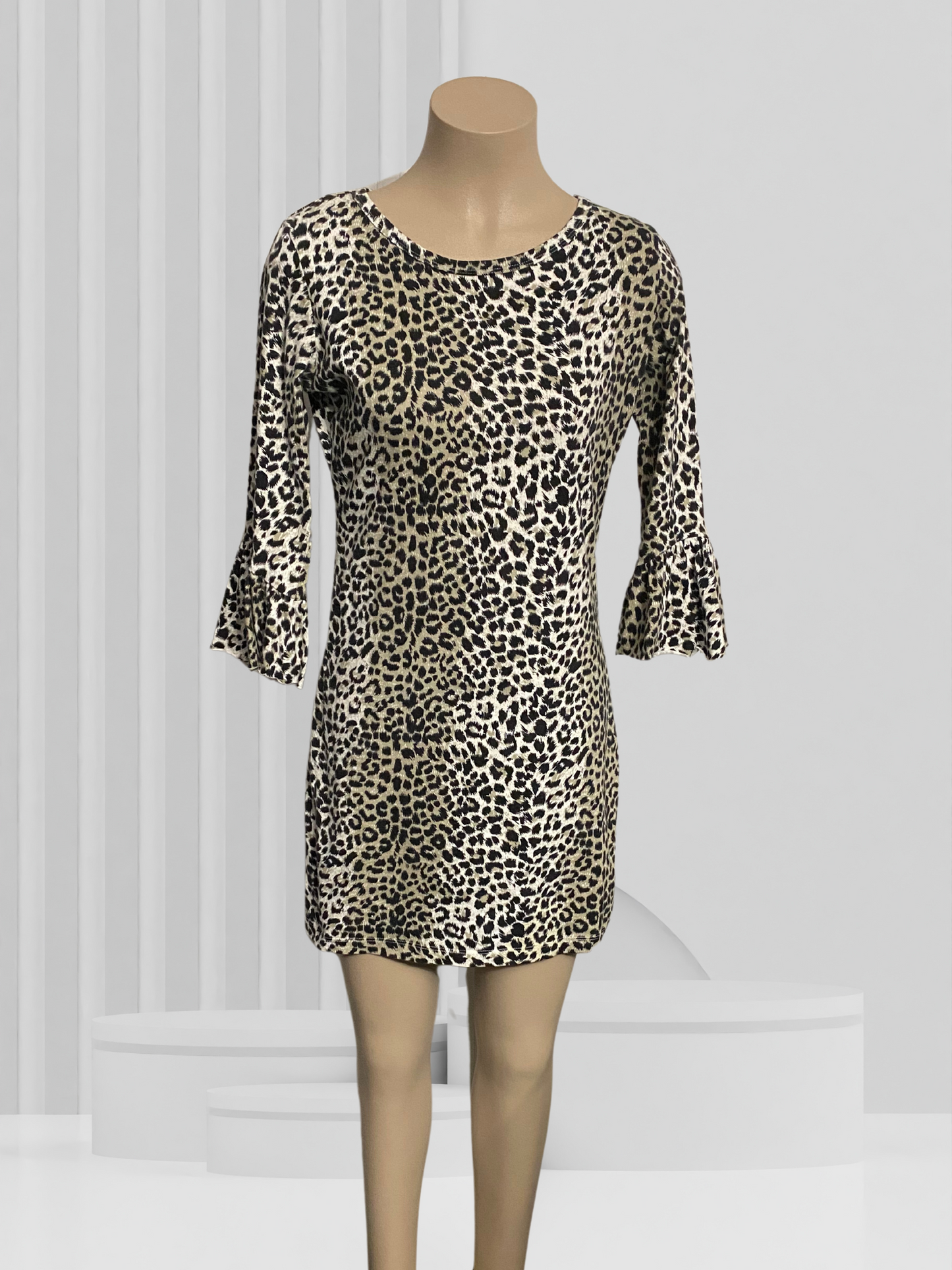 FIVE EACH Animal Print Dress Size 8