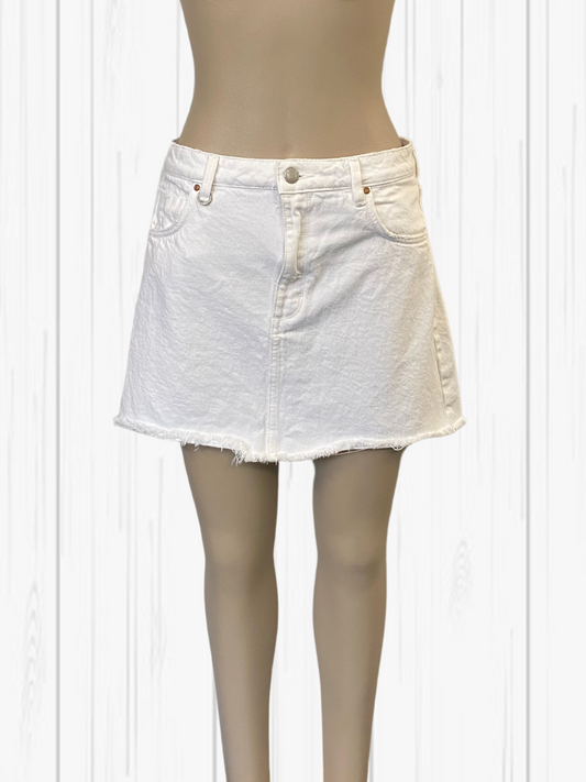 NEUW White Denim Skirt Size 10