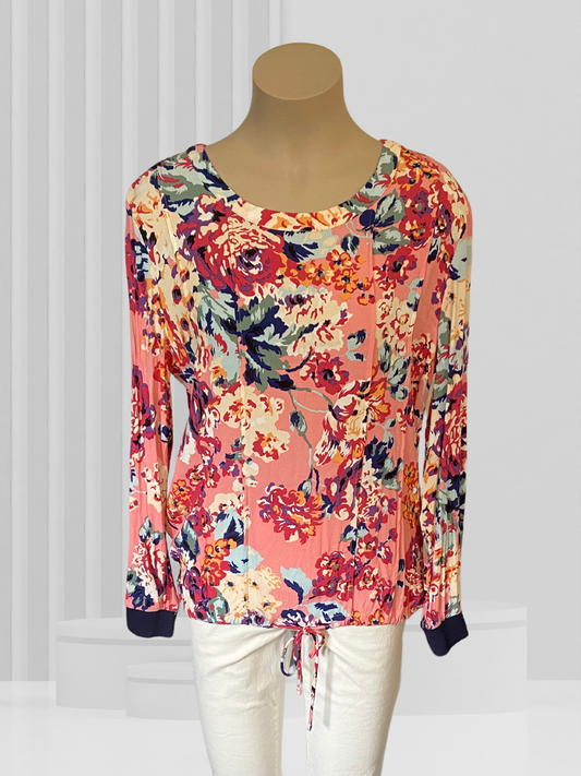 SEDUCE Pink Floral Top Size 12