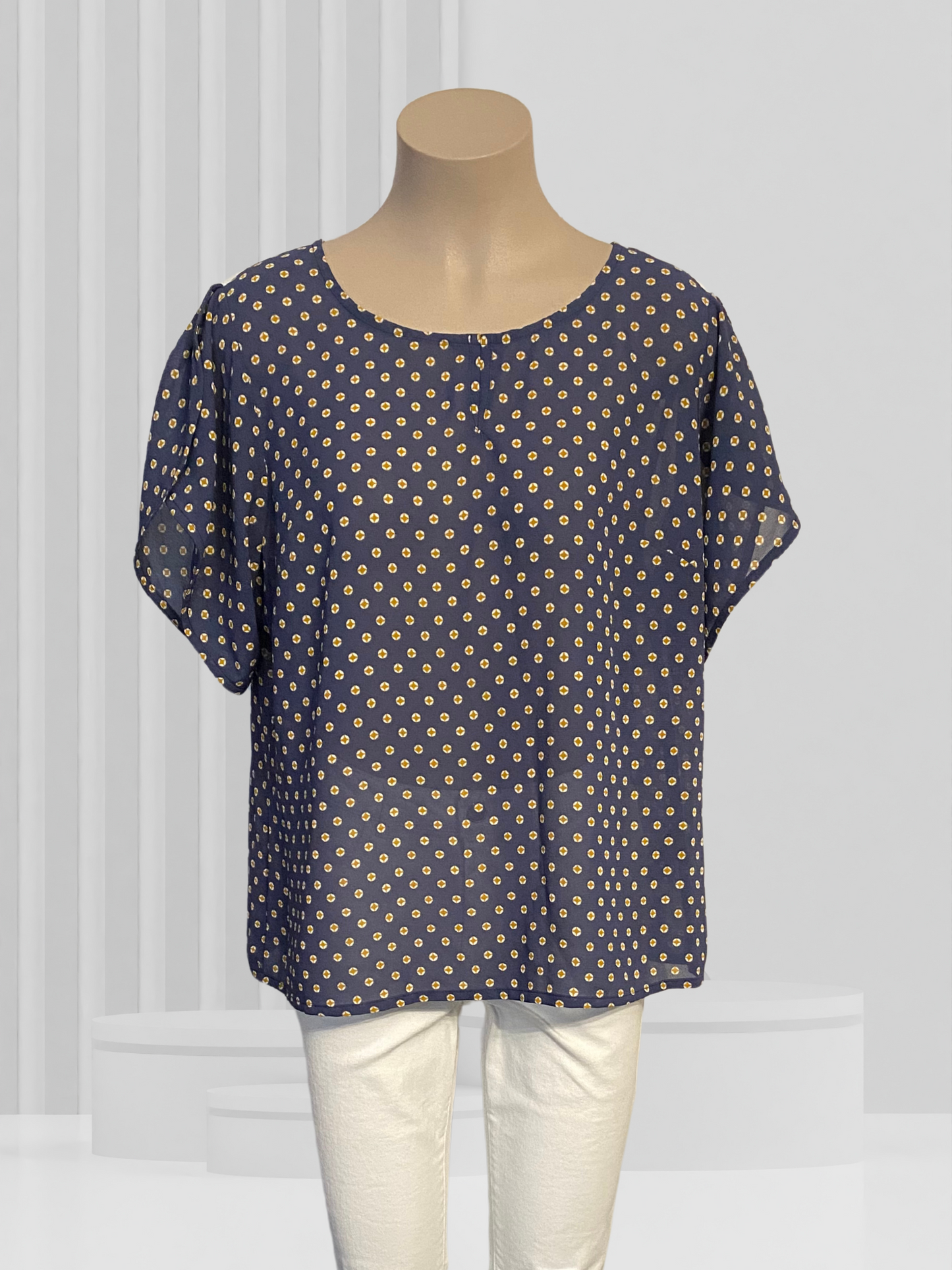 WHISTLE Navy Top Size 18 BNWT