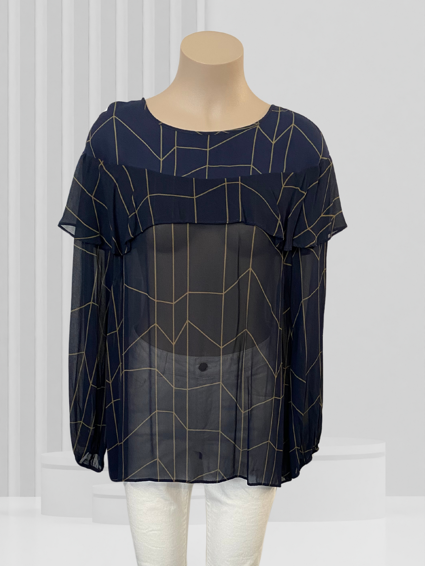 FRAY THE LABEL Navy Top Size 10