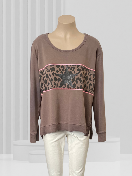 3RD STORY Brown Top Size M